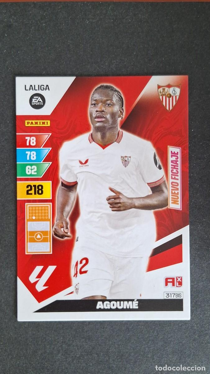 Cromos de F&uacute;tbol: L3 AGOUME SEVILLA F. C. 317 BIS NUEVO FICHAJE ADRENALYN XL LIGA 2023/2024 23 24 PANINI