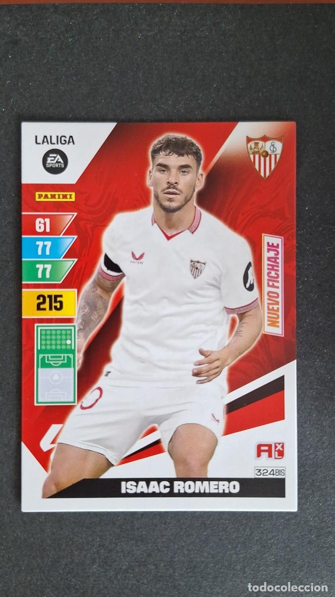 Cromos de F&uacute;tbol: L3 ISAAC ROMERO SEVILLA F. C. 324 BIS NUEVO FICHAJE ADRENALYN XL LIGA 2023/2024 23 24 PANINI