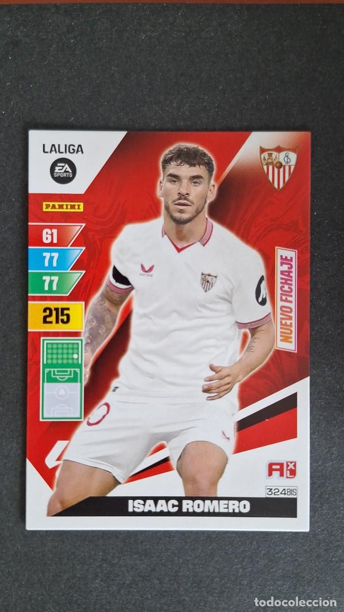 Cromos de F&uacute;tbol: L3 ISAAC ROMERO SEVILLA F. C. 324 BIS NUEVO FICHAJE ADRENALYN XL LIGA 2023/2024 23 24 PANINI