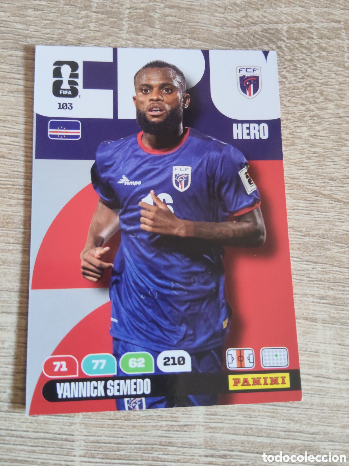 Cromos de F&uacute;tbol: Panini Adrenalyn mundial 2026 103 Yannick Semedo Cabo Verde