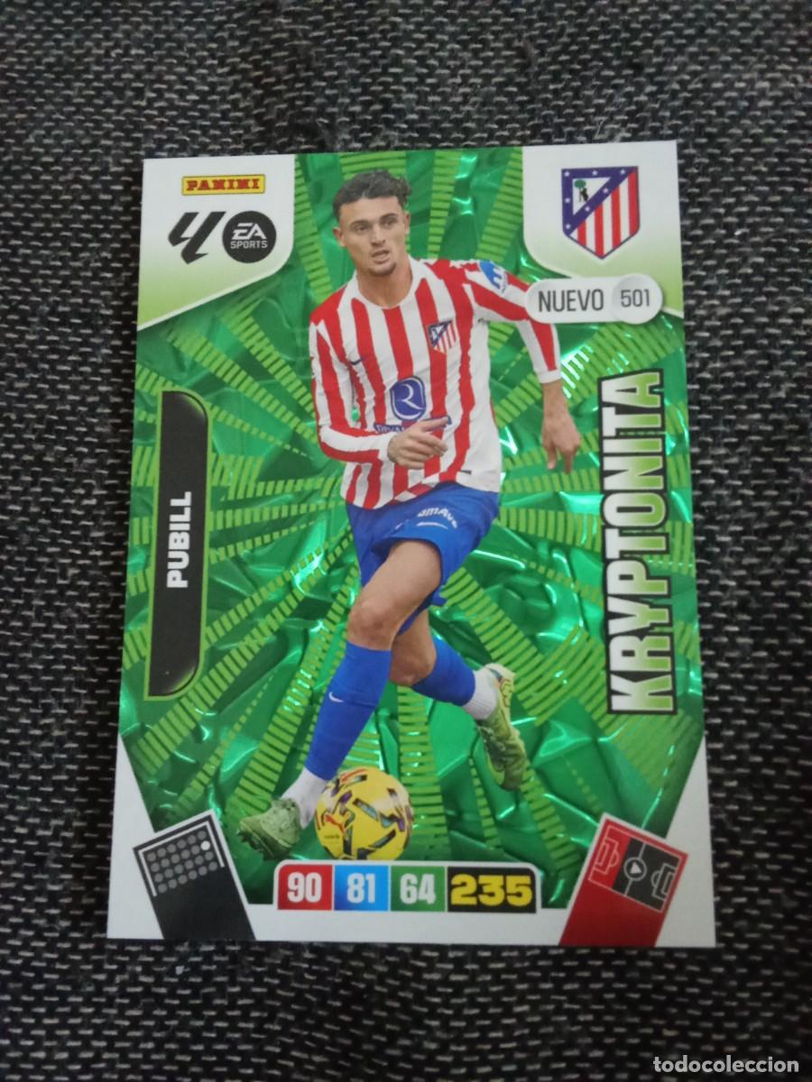 Cromos de F&uacute;tbol: 501 nuevo kryptonita pubill atl&eacute;tico de Madrid ADRENALYN 2025-26