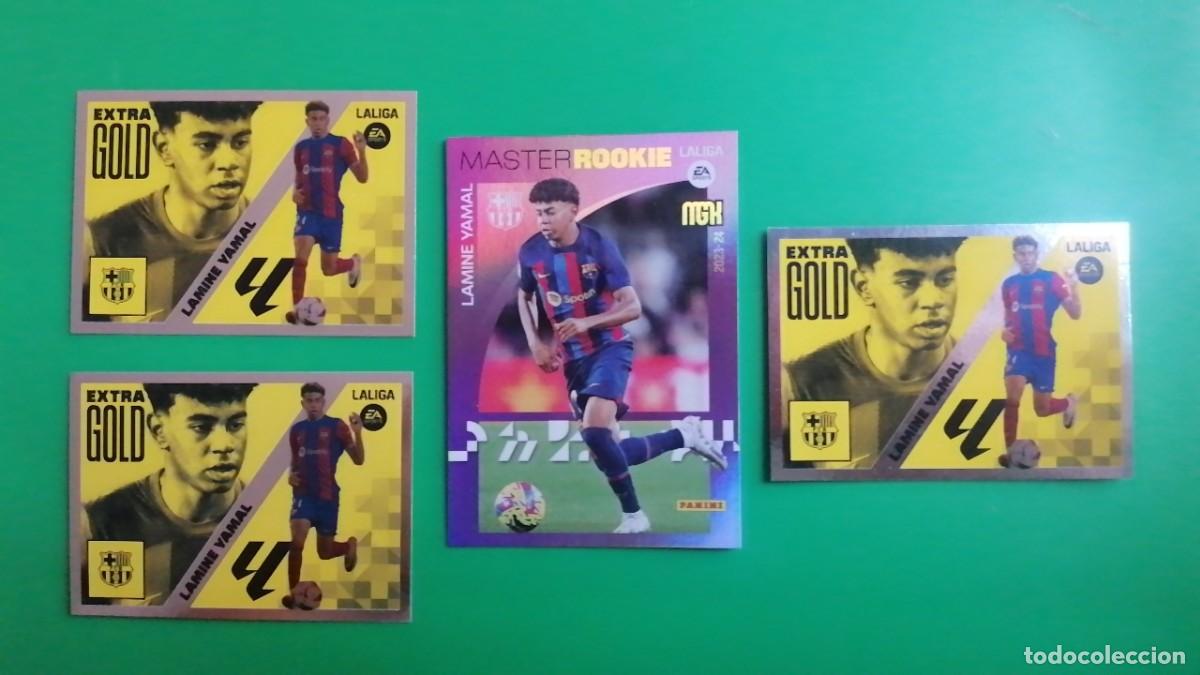 Cromos de F&uacute;tbol: 2023 lamine yamal lote de 4 cromos rookie