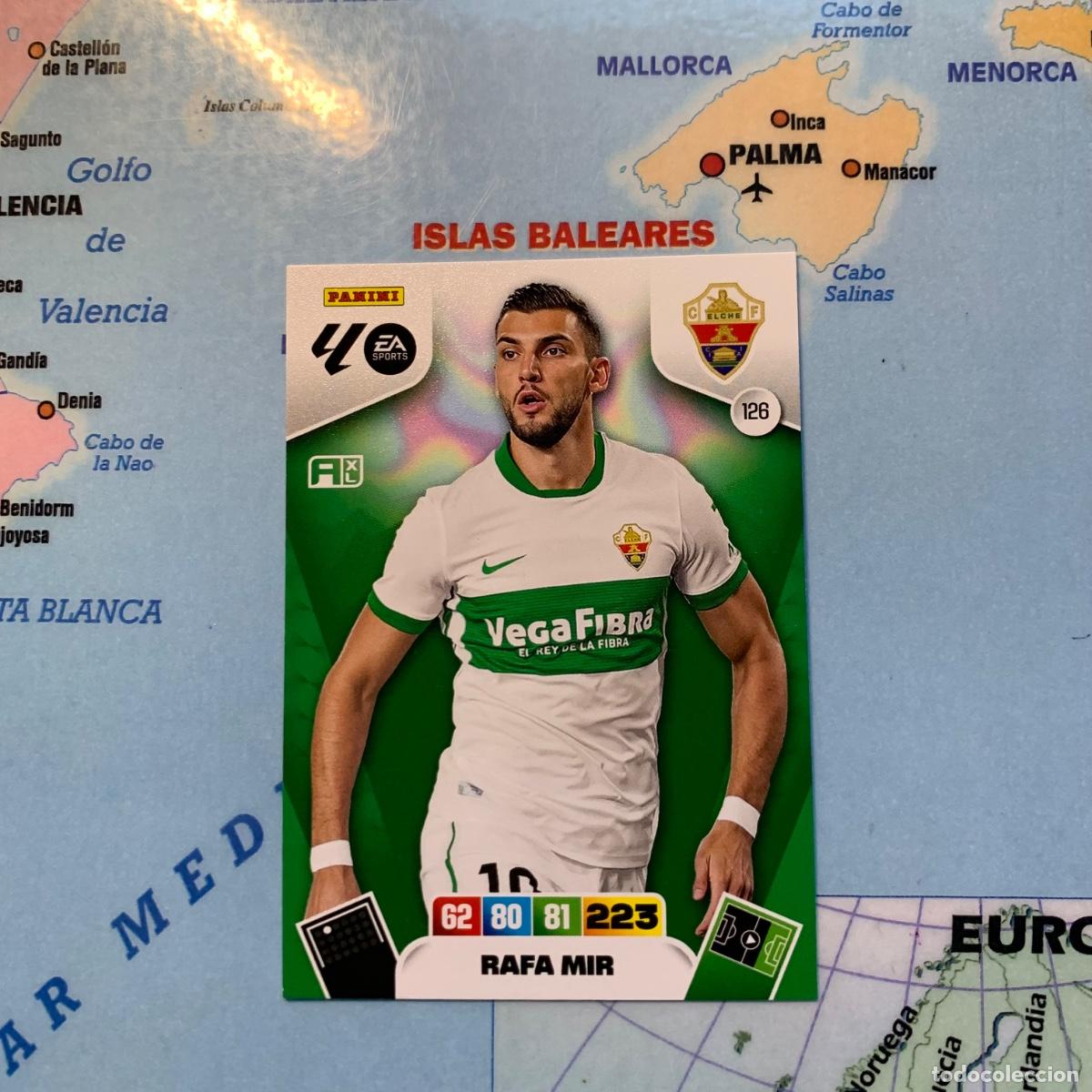 Football Stickers: Rafa Mir n&uacute;mero 126 Del Elche cromo adrenalyn XL 25-26 2025-2026