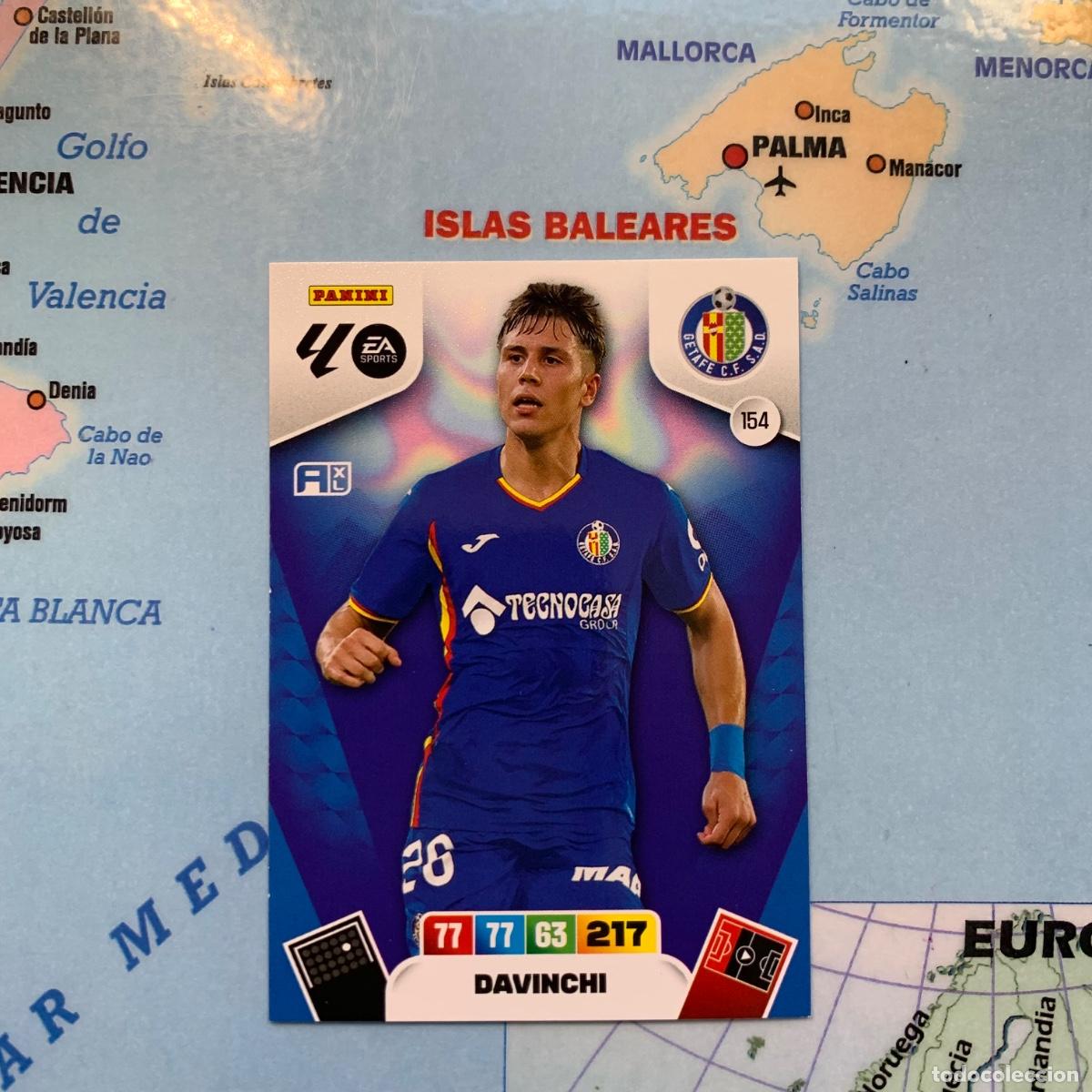 Football Stickers: Davinchi n&uacute;mero 154 del Getafe cromo adrenalyn XL 25-26 2025-2026