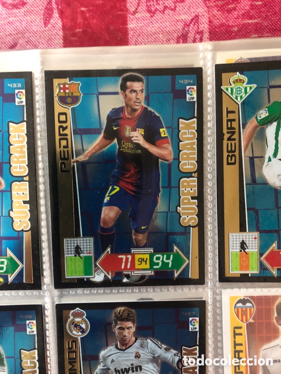 Cromos de F&uacute;tbol: Adrenalyn 2012 2013 s&uacute;per crack Pedro 434 Barcelona