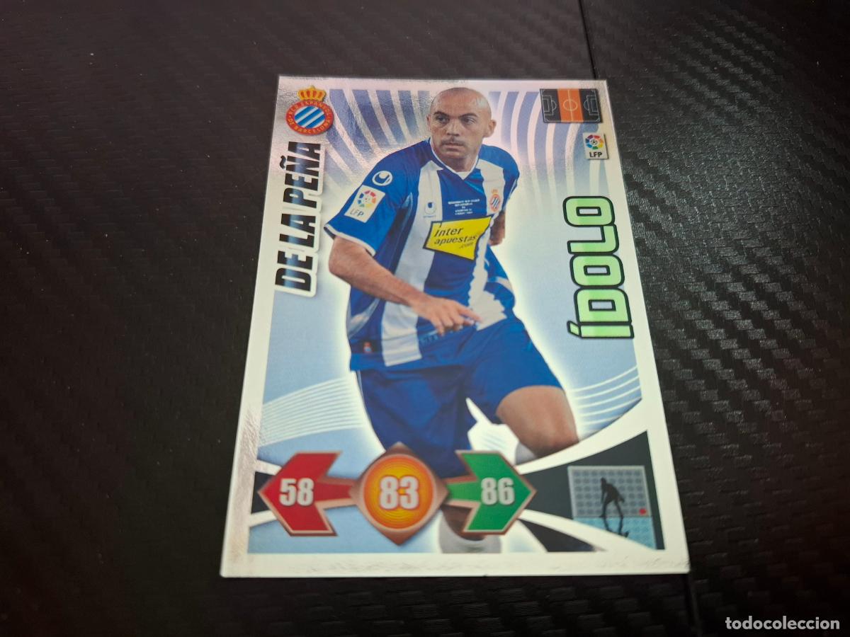Cromos de F&uacute;tbol: D e la Pe&ntilde;a Espanyol Epa&ntilde;ol Idolo Adrenalyn 2009 2010 Liga 09 10