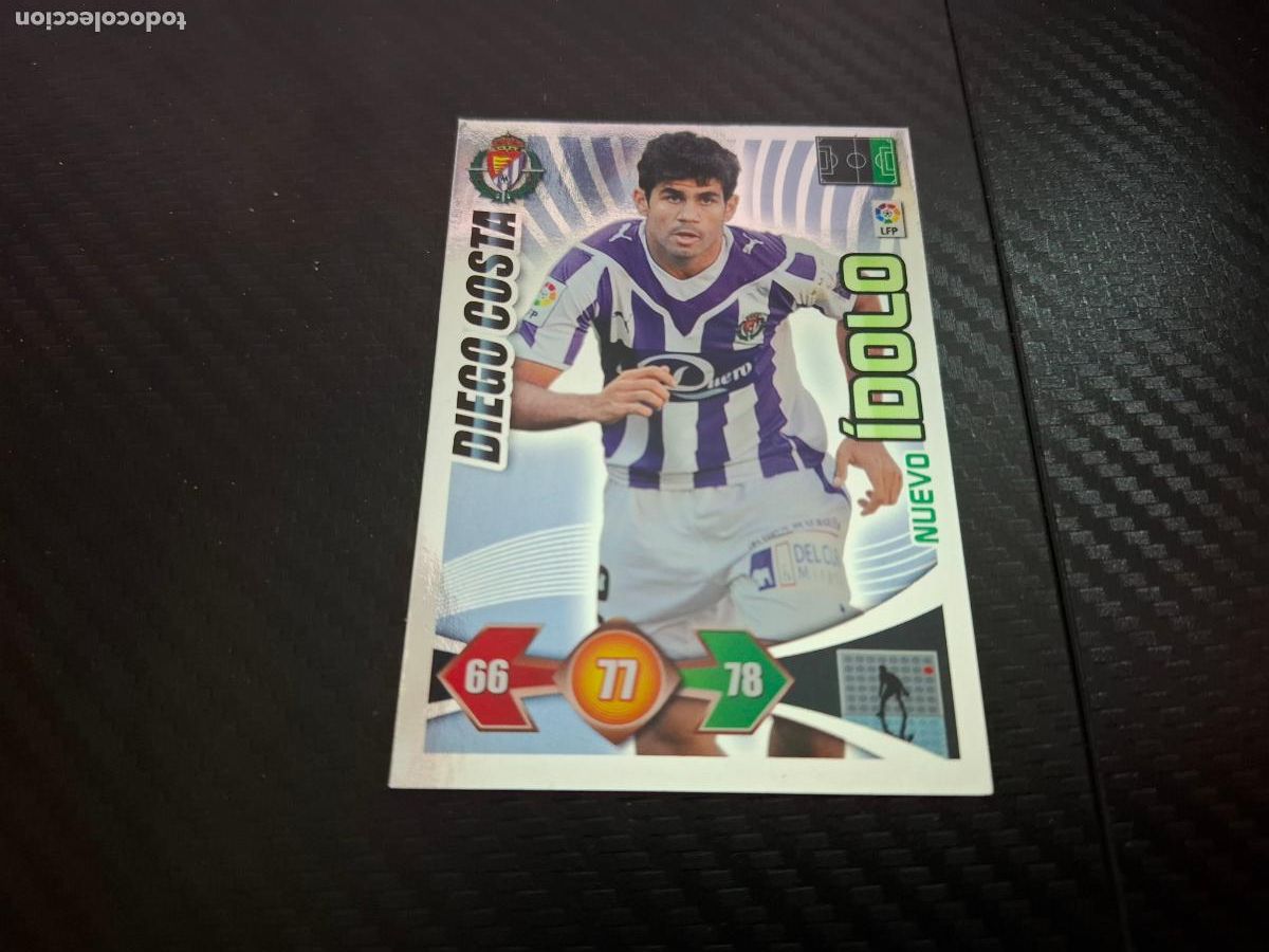 Cromos de F&uacute;tbol: Diego Costa Valladolid Nuevo Idolo Adrenalyn 2009 2010 Liga 09 10
