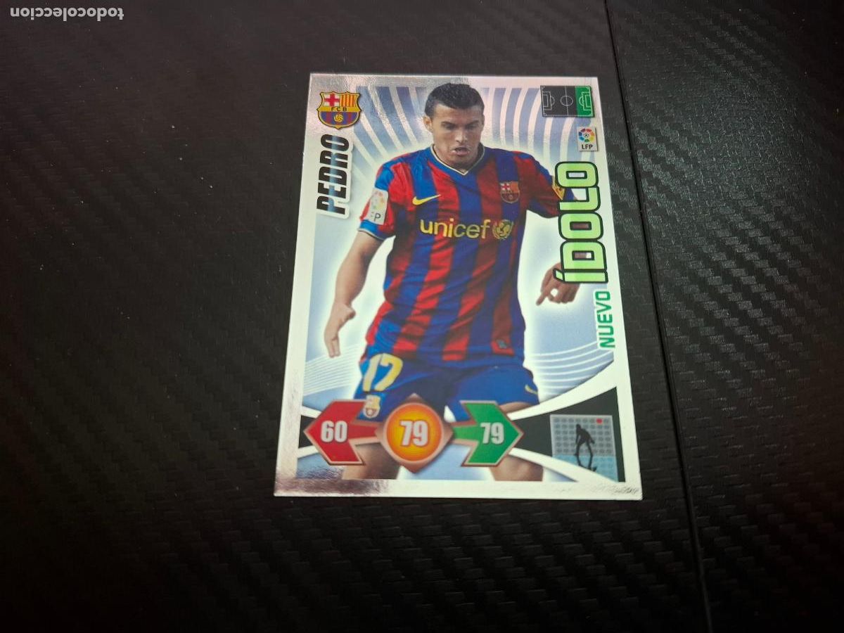 Cromos de F&uacute;tbol: Pedro Barcelona Idolo Adrenalyn 2009 2010 Liga 09 10