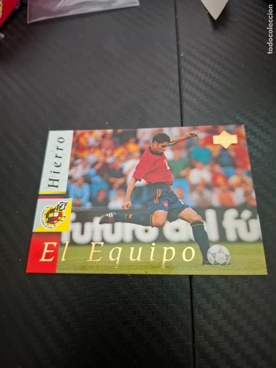 Cromos de F&uacute;tbol: 9 HIERRO ESPA&Ntilde;A SELECCION ESPA&Ntilde;OLA UPPER DECK WORLD CUP MUNDIAL 1998 98