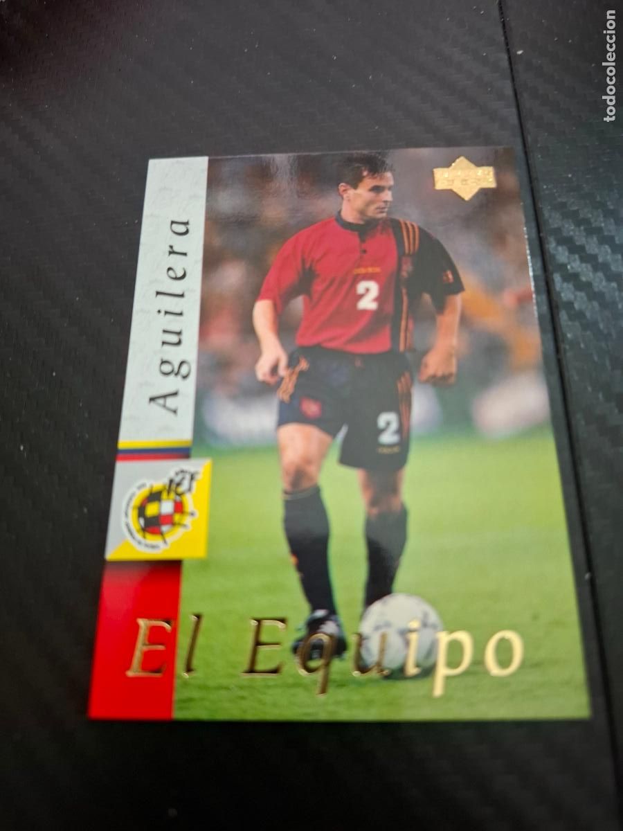 Cromos de F&uacute;tbol: 10 AGUILERA ESPA&Ntilde;A SELECCION ESPA&Ntilde;OLA UPPER DECK WORLD CUP MUNDIAL 1998 98