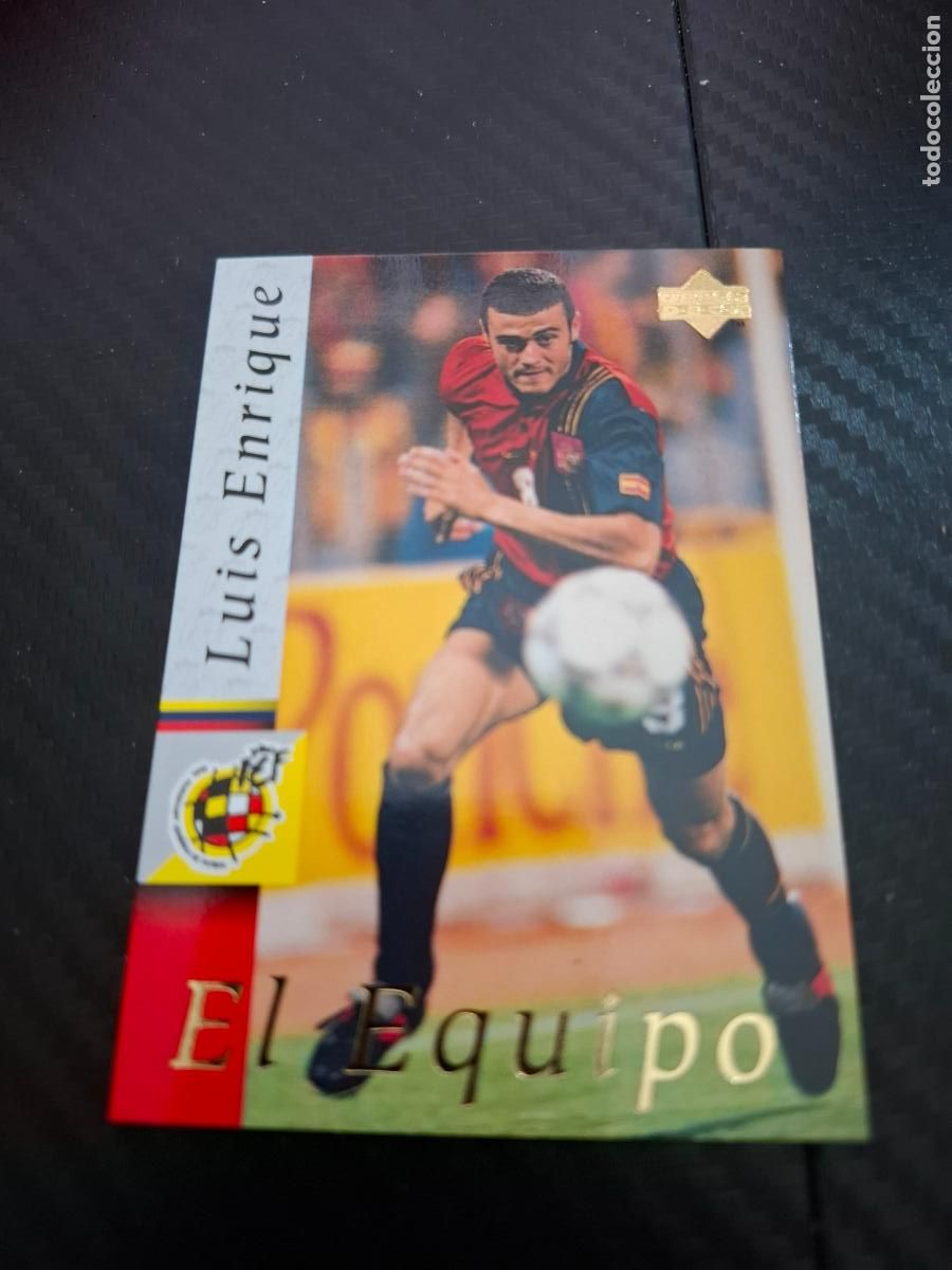 Cromos de F&uacute;tbol: 13 LUIS ENRIQUE ESPA&Ntilde;A SELECCION ESPA&Ntilde;OLA UPPER DECK WORLD CUP MUNDIAL 1998 98