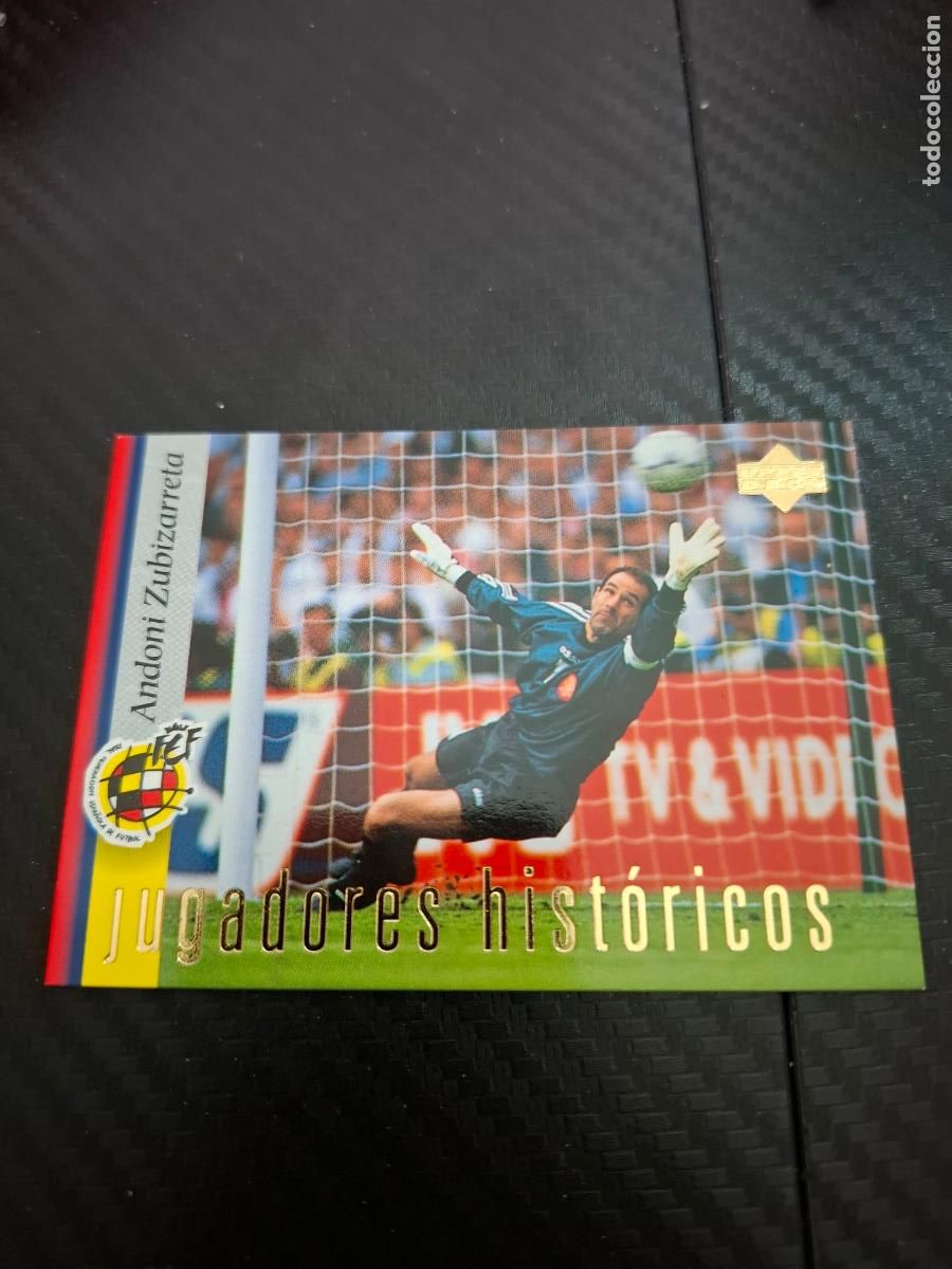 Cromos de F&uacute;tbol: 34 ZUBIZARRETA JUGADORES HISTORICOS ESPA&Ntilde;A SELECCION ESPA&Ntilde;OLA UPPER DECK WORLD CUP MUNDIAL 1998 98