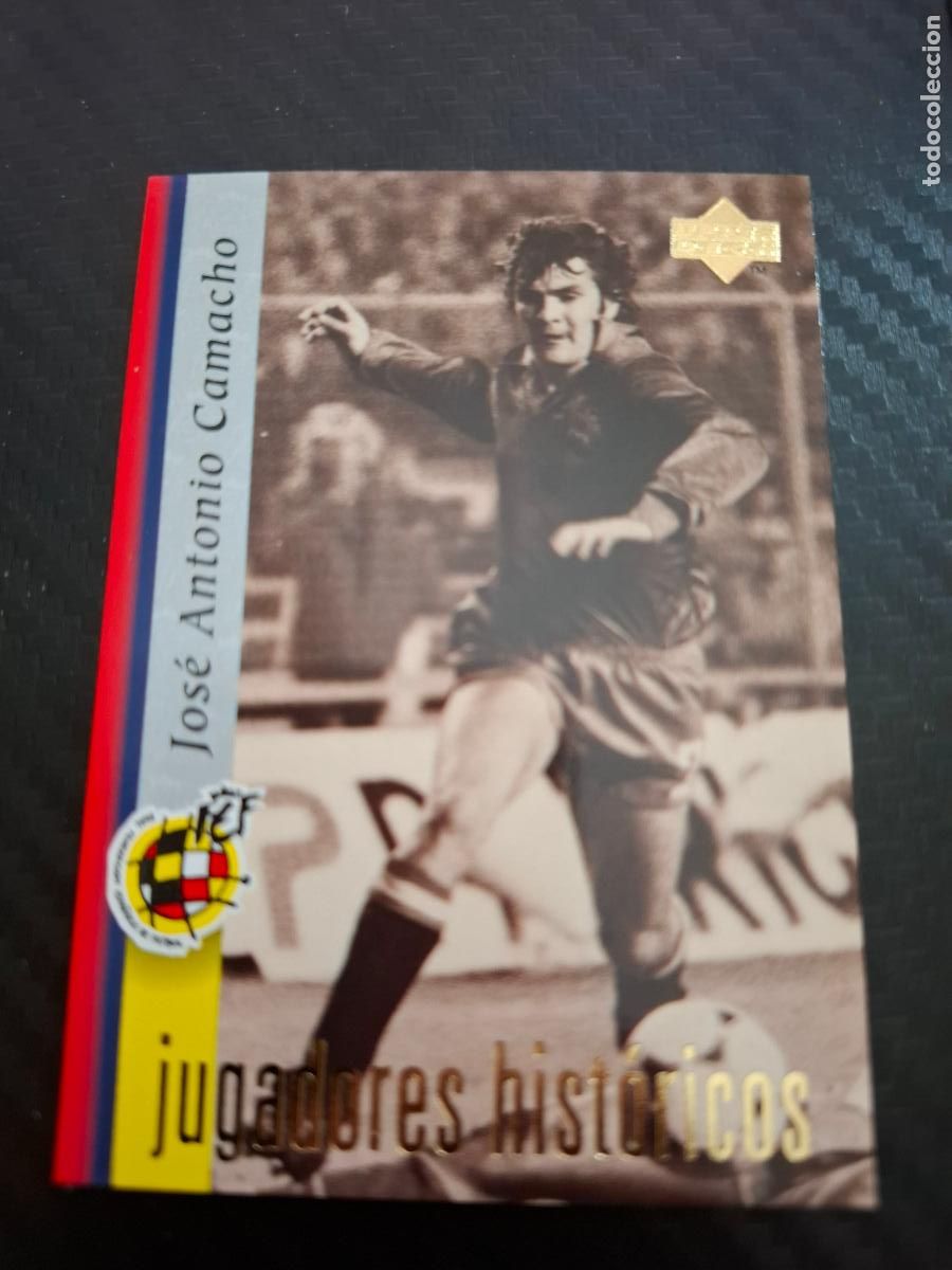 Cromos de F&uacute;tbol: 31 CAMACHO JUGADORES HISTORICOS ESPA&Ntilde;A SELECCION ESPA&Ntilde;OLA UPPER DECK WORLD CUP MUNDIAL 1998 98