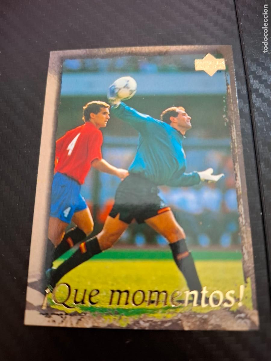 Cromos de F&uacute;tbol: 43 QUE MOMENTOS ZUBIZARRETA ALINEACION SELECCION ESPA&Ntilde;OLA UPPER DECK WORLD CUP MUNDIAL 1998 98