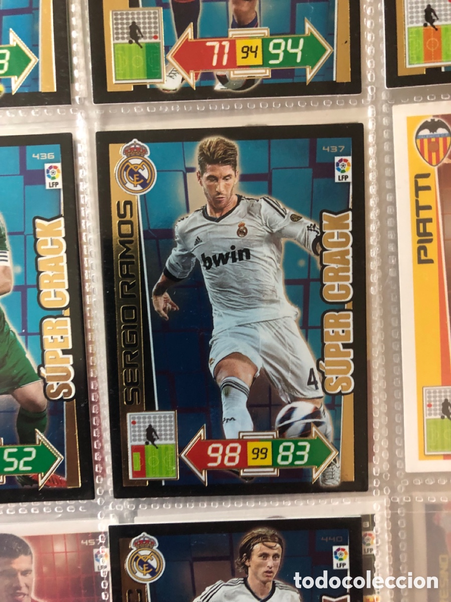 Cromos de F&uacute;tbol: Adrenalyn 2012 2013 s&uacute;per crack Sergio Ramos 437 real Madrid
