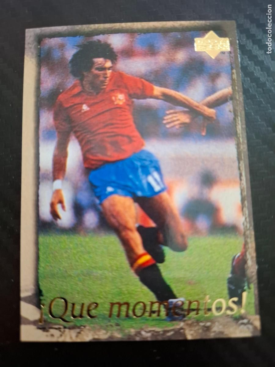 Cromos de F&uacute;tbol: 41 QUE MOMENTOS CARRASCO SELECCION ESPA&Ntilde;OLA UPPER DECK WORLD CUP MUNDIAL 1998 98