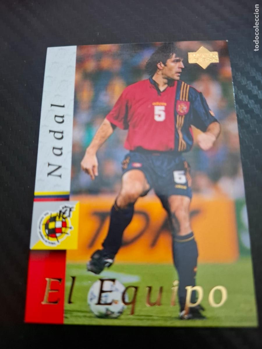 Cromos de F&uacute;tbol: 5 NADAL ESPA&Ntilde;A SELECCION ESPA&Ntilde;OLA UPPER DECK WORLD CUP MUNDIAL 1998 98
