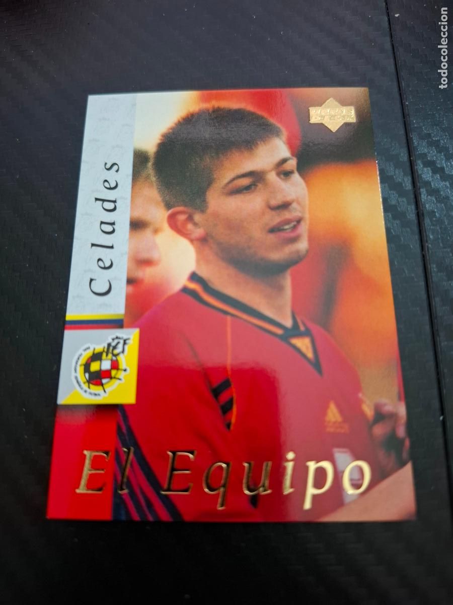 Fu&szlig;ball-Sticker: 14 CELADES ESPA&Ntilde;A SELECCION ESPA&Ntilde;OLA UPPER DECK WORLD CUP MUNDIAL 1998 98