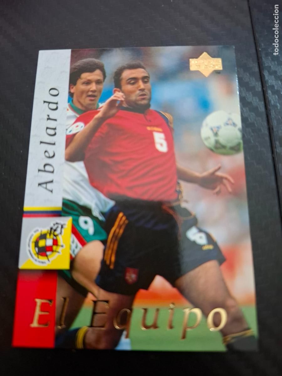 Cromos de F&uacute;tbol: 6 ABELARDO ESPA&Ntilde;A SELECCION ESPA&Ntilde;OLA UPPER DECK WORLD CUP MUNDIAL 1998 98