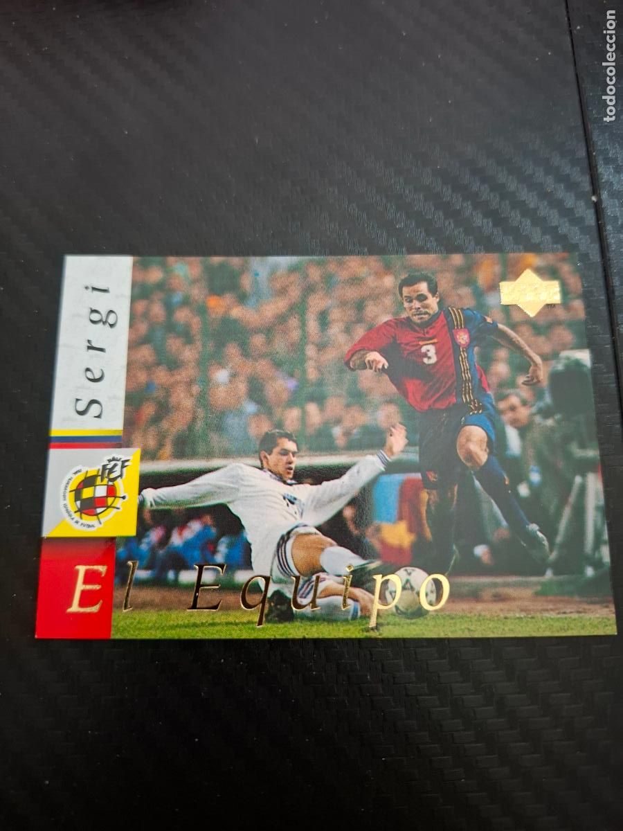 Cartes &agrave; collectionner de Football: 4 SERGI ESPA&Ntilde;A SELECCION ESPA&Ntilde;OLA UPPER DECK WORLD CUP MUNDIAL 1998 98