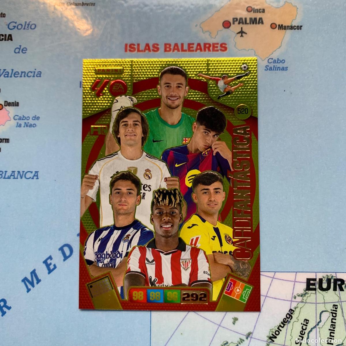 Cartes &agrave; collectionner de Football: Carta fant&aacute;stica de oro n&uacute;mero 520 cromo adrenalyn XL 25-26 2025-2026