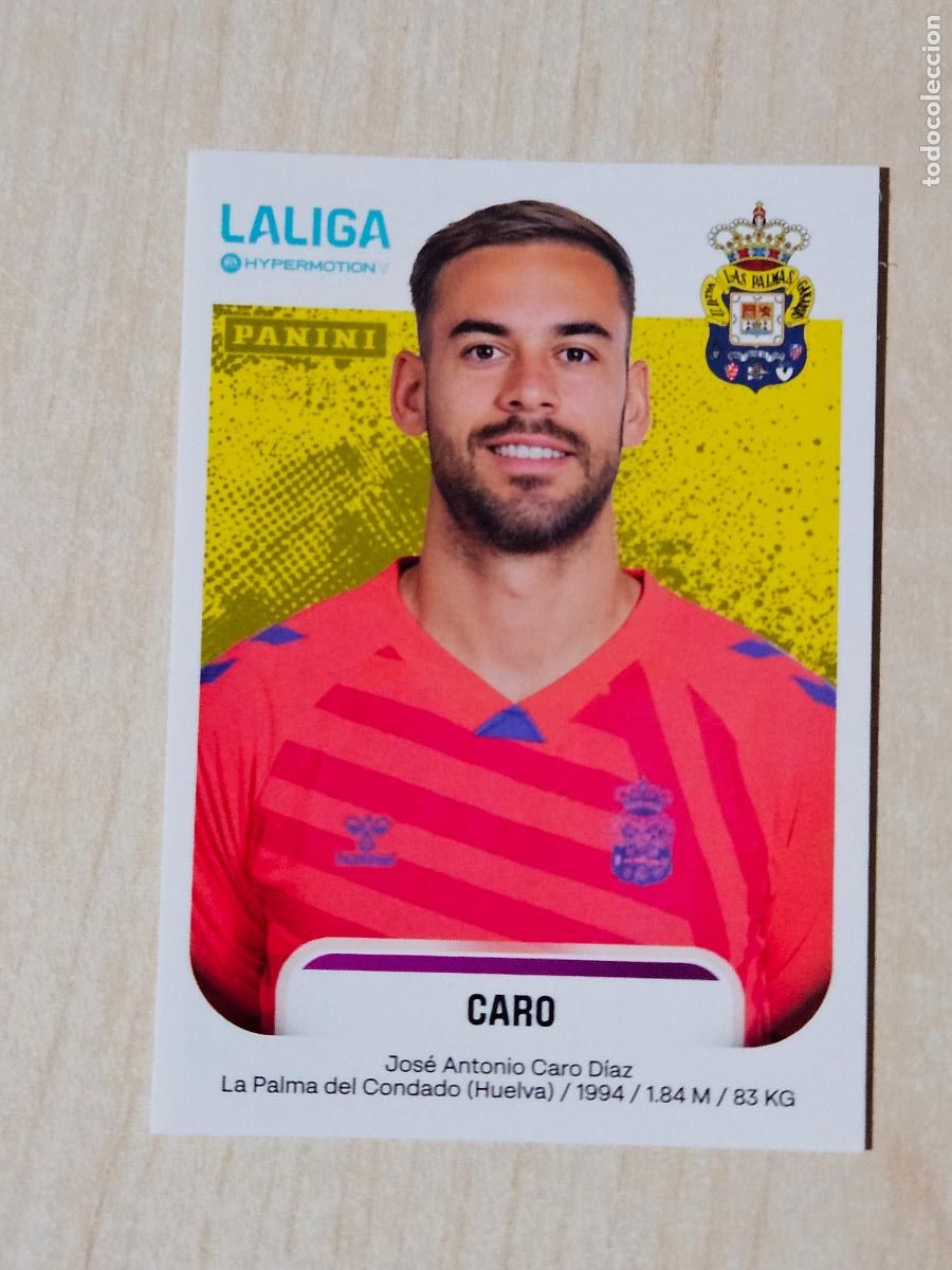 Cromos de F&uacute;tbol: N&ordm; 252 CARO - LAS PALMAS - CROMO - LIGA HYPERMOTION 2025 2026 SEGUNDA DIVISION 25 26