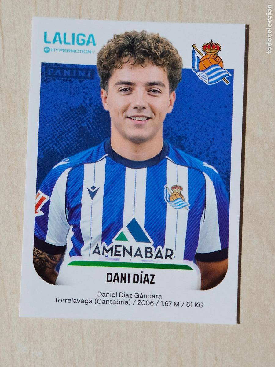Cromos de F&uacute;tbol: N&ordm; 360 DANI DIAZ - REAL SOCIEDAD B - CROMO - LIGA HYPERMOTION 2025 2026 SEGUNDA DIVISION 25 26