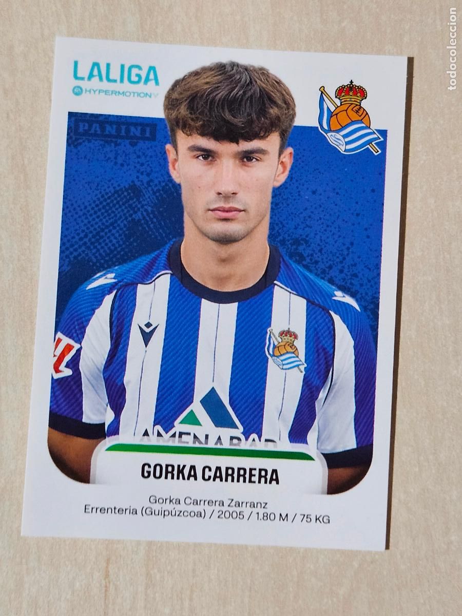 Cromos de F&uacute;tbol: N&ordm; 362 GORKA CARRERA - REAL SOCIEDAD B - CROMO - LIGA HYPERMOTION 2025 2026 SEGUNDA DIVISION 25 26