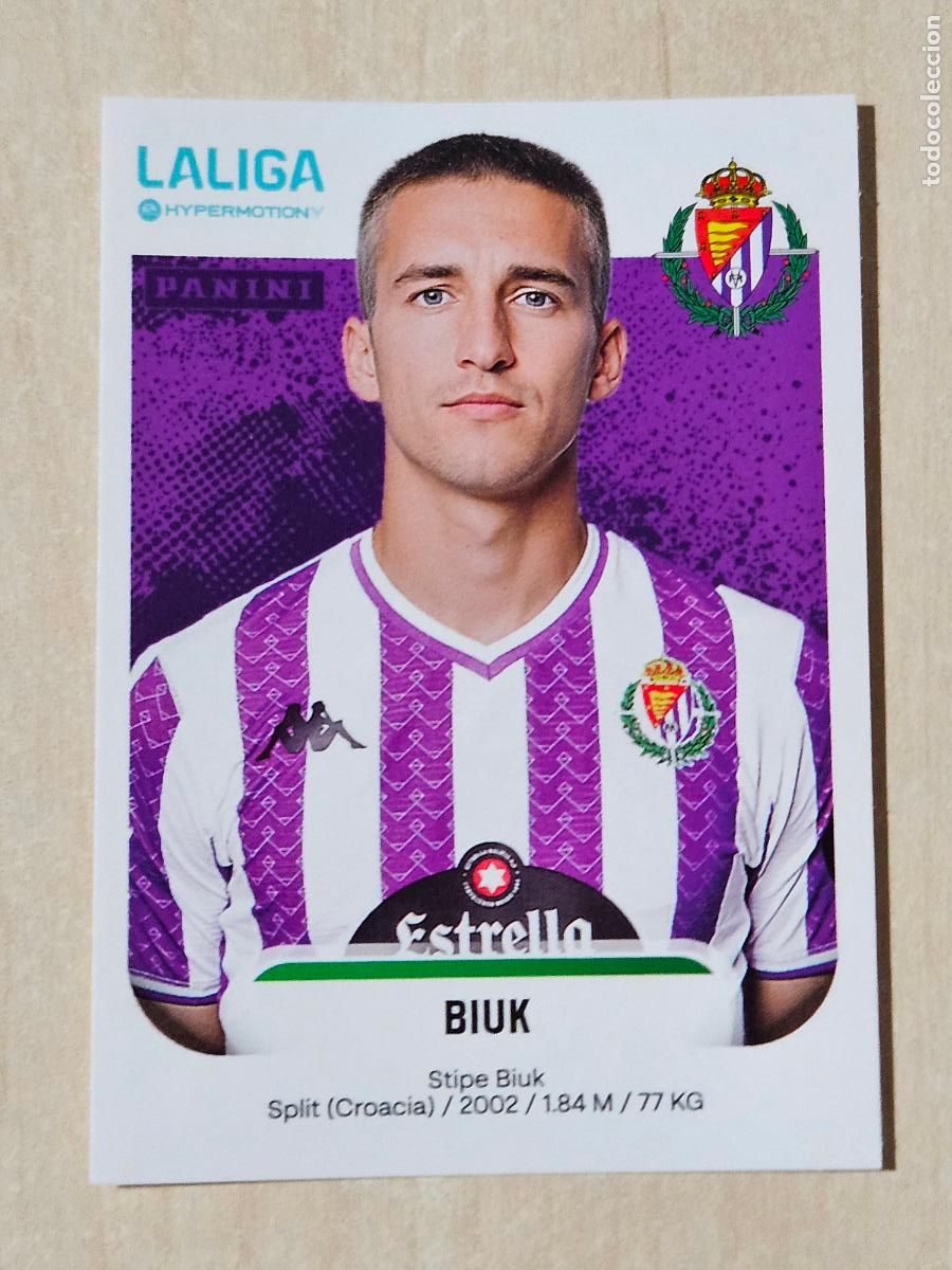 Cromos de F&uacute;tbol: N&ordm; 397 BIUK - REAL VALLADOLID - CROMO - LIGA HYPERMOTION 2025 2026 SEGUNDA DIVISION 25 26