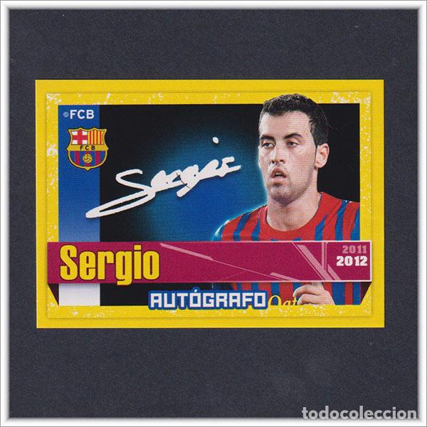 Cromos de F&uacute;tbol: COLECCI&Oacute;N OFICIAL BARCELONA 2011 2012 11 12 PANINI SERGIO BUSQUETS 79 AUTOGRAFO ALBUM LIGA BAR&Ccedil;A