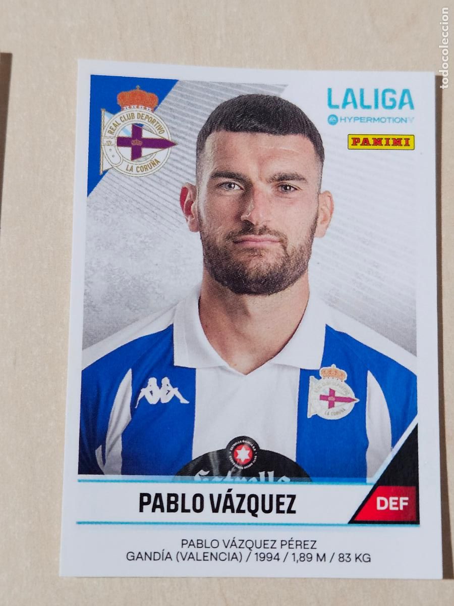 Cartes &agrave; collectionner de Football: N&ordm; 141 PABLO VAZQUEZ - CROMO - LIGA HYPERMOTION 2024 2025 SEGUNDA DIVISION 24 25 DEPORTIVO CORU&Ntilde;A