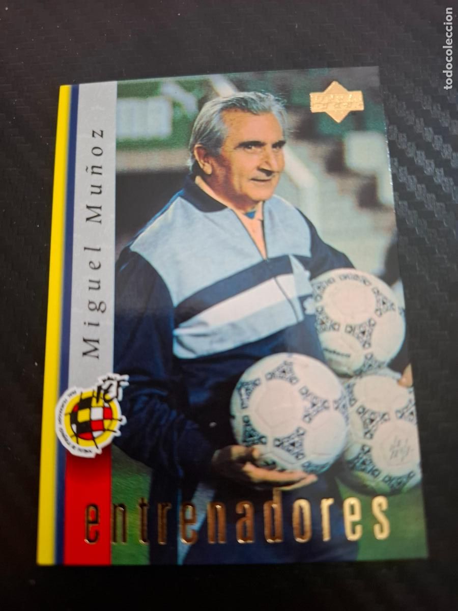 Cromos de F&uacute;tbol: 26 MIGUEL MU&Ntilde;OZ ESPA&Ntilde;A SELECCION ESPA&Ntilde;OLA UPPER DECK WORLD CUP MUNDIAL 1998 98