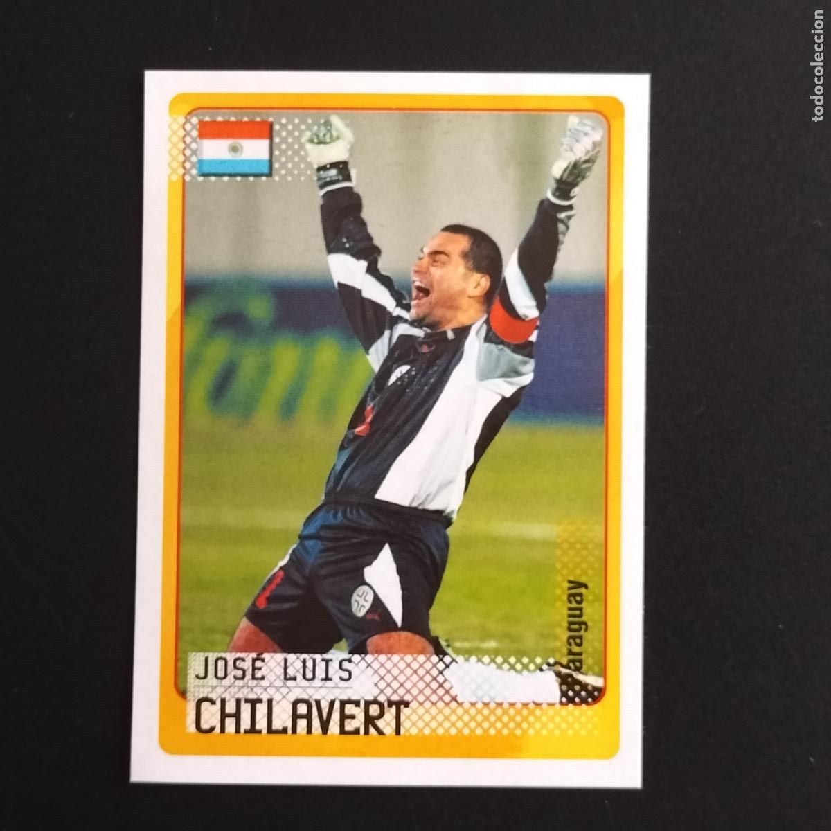 Cromos de F&uacute;tbol: 4 JOSE LUIS CHILAVERT PARAGUAY STICKERS ROAD TO THE FIFA WORLD CUP KOREA JAPAN 2002 PANINI