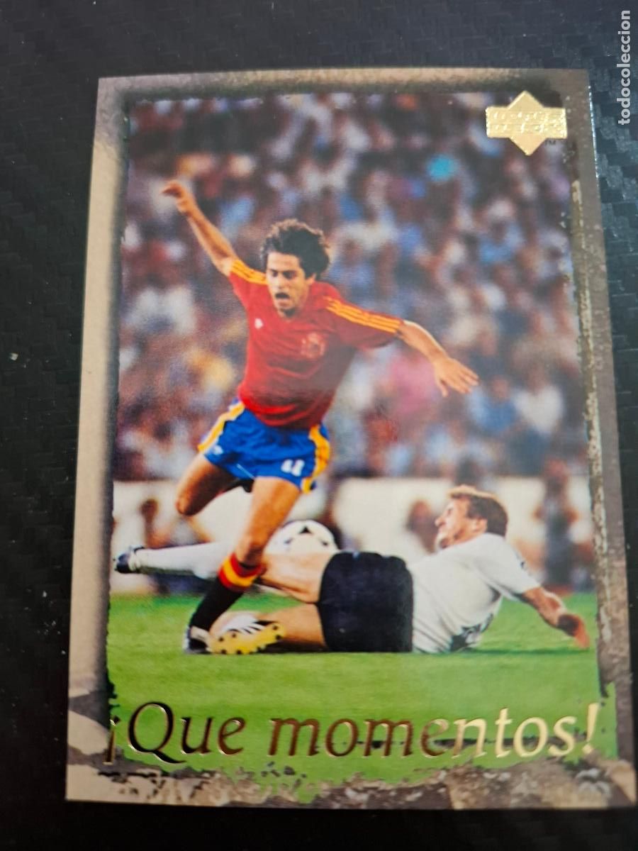 Cromos de F&uacute;tbol: 40 QU MOMENTOS ESPA&Ntilde;A 82 SELECCION ESPA&Ntilde;OLA UPPER DECK WORLD CUP MUNDIAL 1998 98