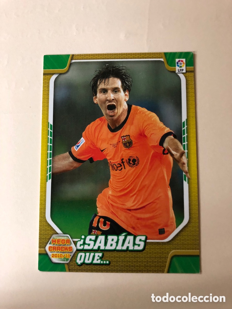 Cartes &agrave; collectionner de Football: Megacracks 2010 2011 sabias que ?messi 411 Barcelona