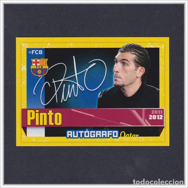 Cartes &agrave; collectionner de Football: COLECCI&Oacute;N OFICIAL BARCELONA 2011 2012 11 12 PANINI PINTO 31 AUTOGRAFO ALBUM LIGA BAR&Ccedil;A FUTBOL