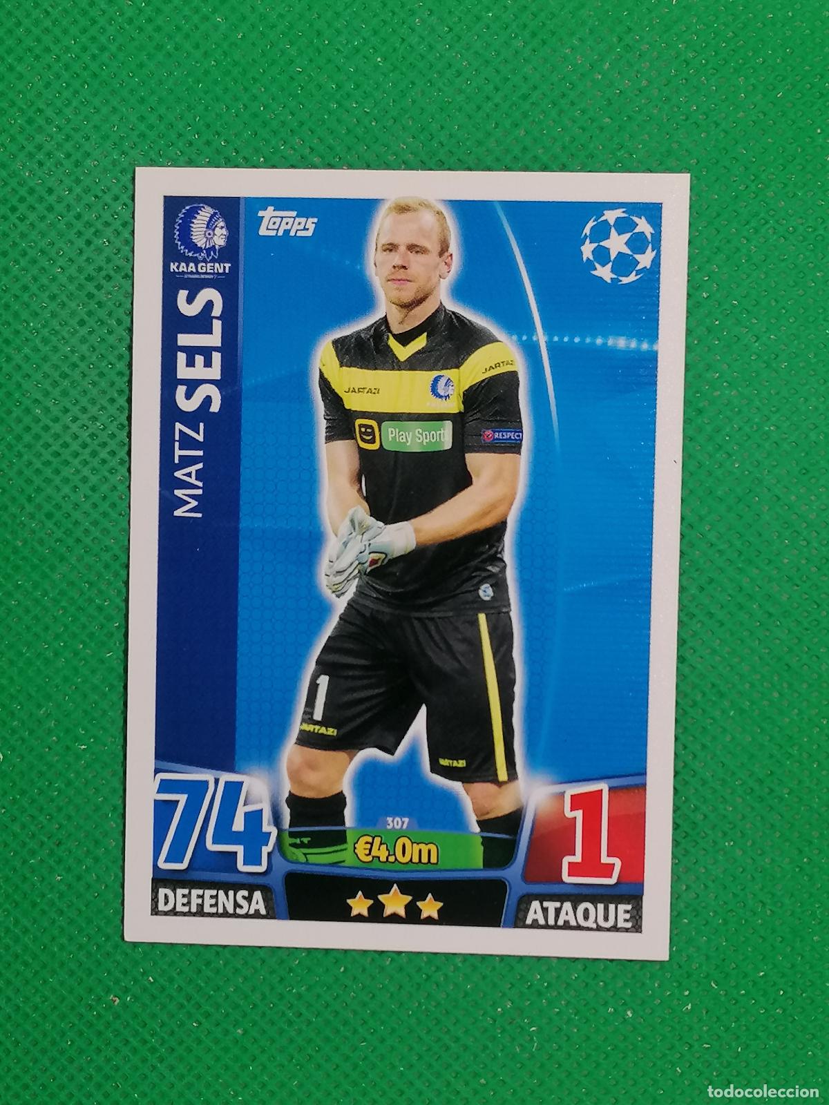Cromos de F&uacute;tbol: 307 MATZ SELZ KAA GENT ⚽ TOPPS MATCH ATTAX CHAMPIONS 2015 2016 15 16 ⚽