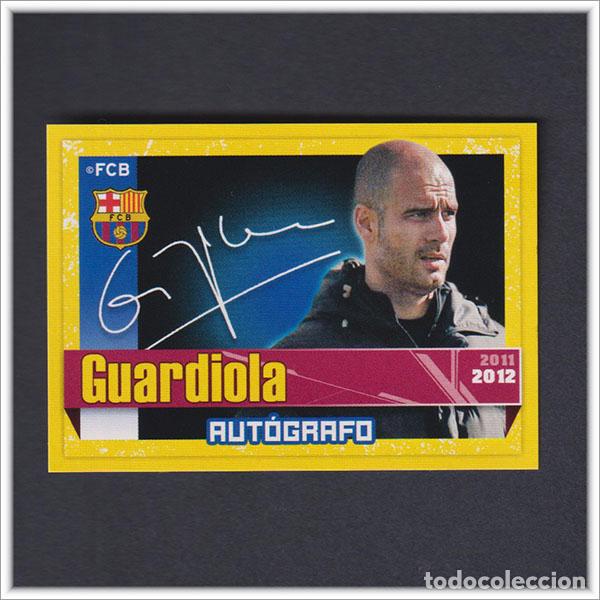 Cromos de F&uacute;tbol: COLECCI&Oacute;N OFICIAL BARCELONA 2011 2012 11 12 PANINI PEP GUARDIOLA 19 AUTOGRAFO ALBUM LIGA BAR&Ccedil;A