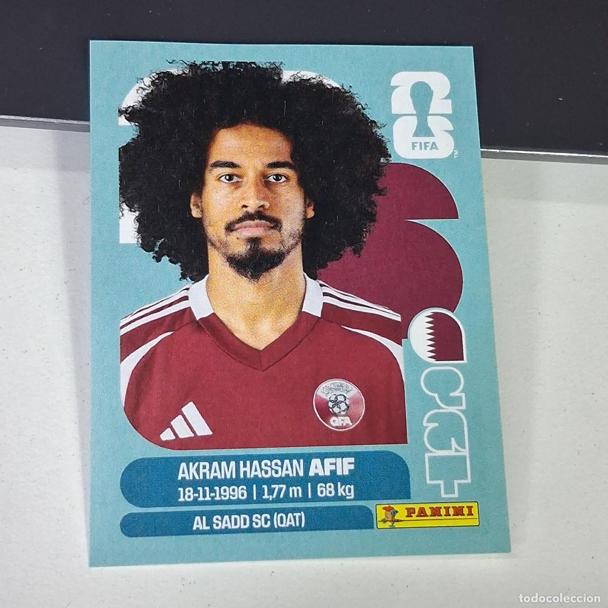 Cromos de F&uacute;tbol: A27 QAT18 AKRAM HASSAN AFIF 18 QATAR CATAR QAT MUNDIAL FIFA WORLD CUP 2026 STICKER PANINI