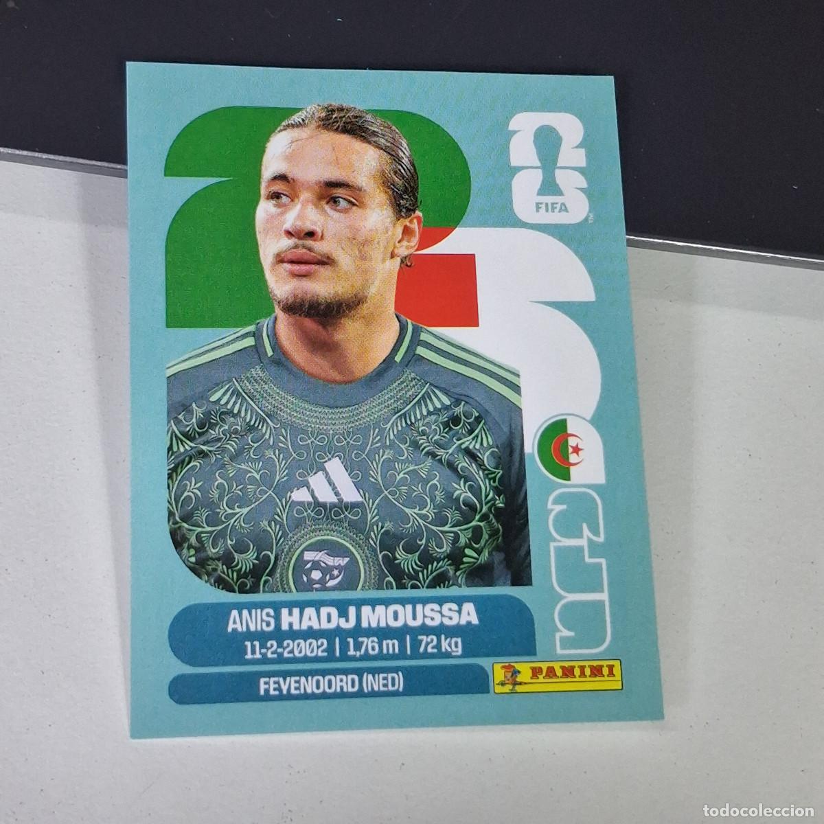 Cromos de F&uacute;tbol: A27 ALG17 ANIS HADJ MOUSSA 17 ARGELIA ALG MUNDIAL FIFA WORLD CUP 2026 STICKER PANINI