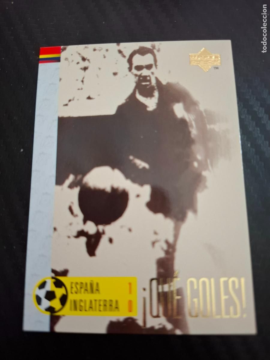 Cromos de F&uacute;tbol: 35 QUE GOLES TELMO ZARRA ESPA&Ntilde;A INGLATERRA SELECCION ESPA&Ntilde;OLA UPPER DECK WORLD CUP MUNDIAL 1998 98