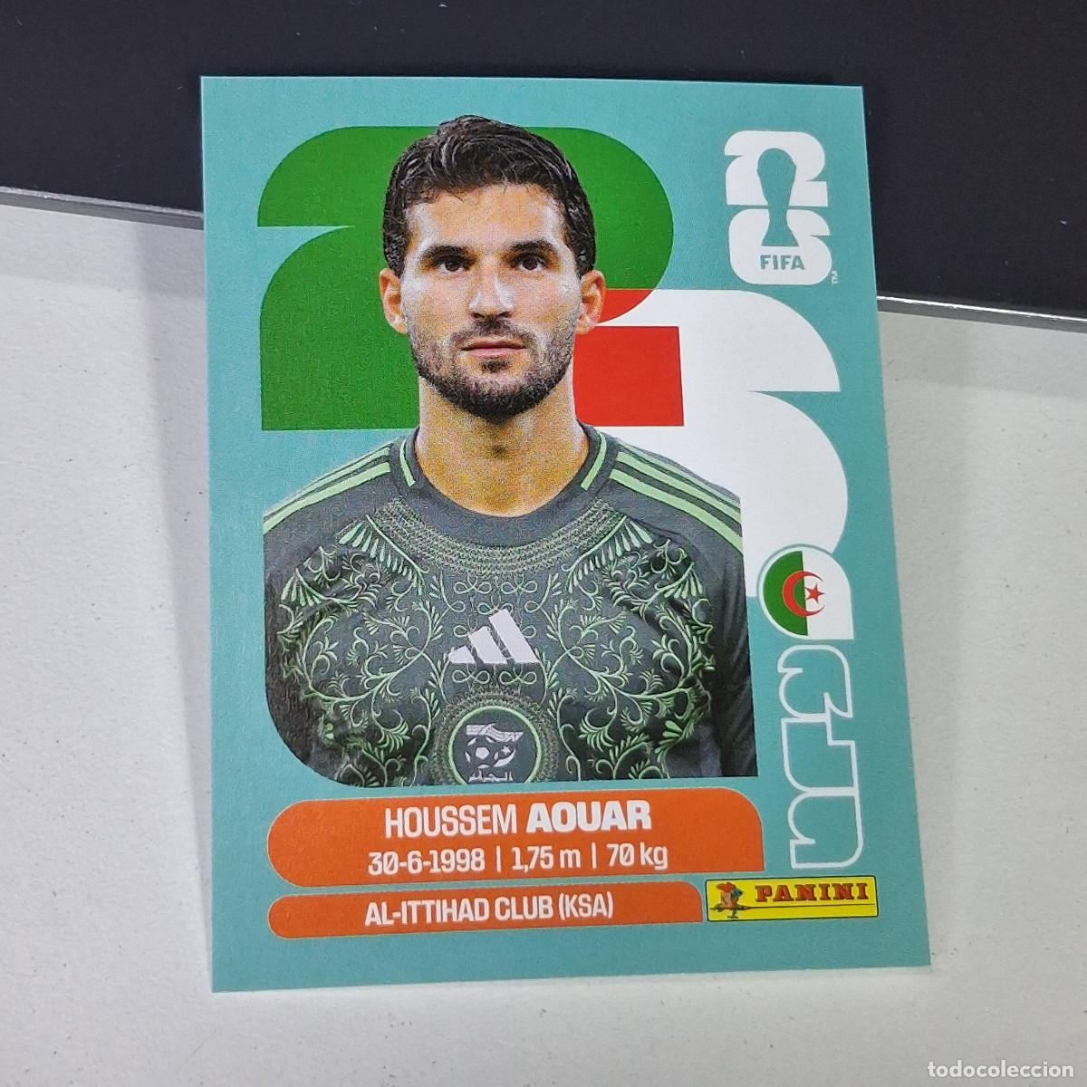 Cromos de F&uacute;tbol: A27 ALG9 HOUSSEM AOUAR 9 ARGELIA ALG MUNDIAL FIFA WORLD CUP 2026 STICKER PANINI