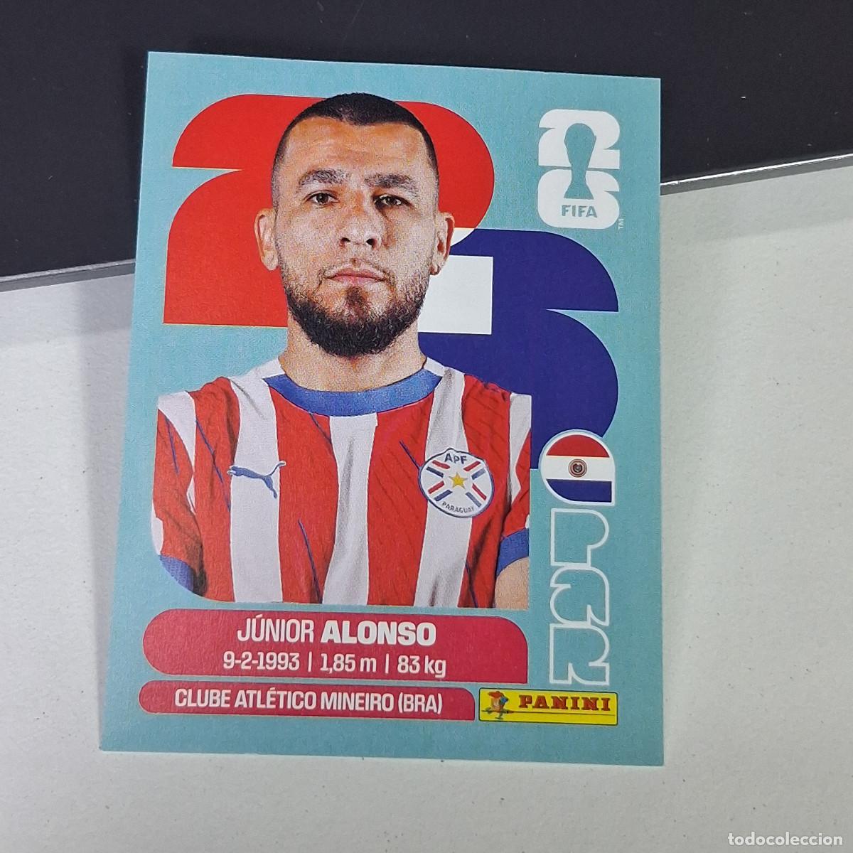 Cromos de F&uacute;tbol: A27 PAR8 JUNIOR ALONSO 8 PARAGUAY PAR MUNDIAL FIFA WORLD CUP 2026 STICKER PANINI