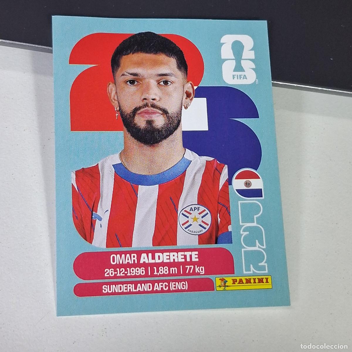 Cromos de F&uacute;tbol: A27 PAR7 OMAR ALDERETE 7 PARAGUAY PAR MUNDIAL FIFA WORLD CUP 2026 STICKER PANINI