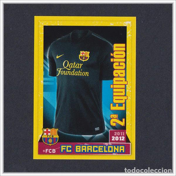 Cromos de F&uacute;tbol: COLECCI&Oacute;N OFICIAL BARCELONA 2011 2012 11 12 PANINI 2&ordf; EQUIPACI&Oacute;N CAMISETA 6 ALBUM LIGA BAR&Ccedil;A FUTBOL