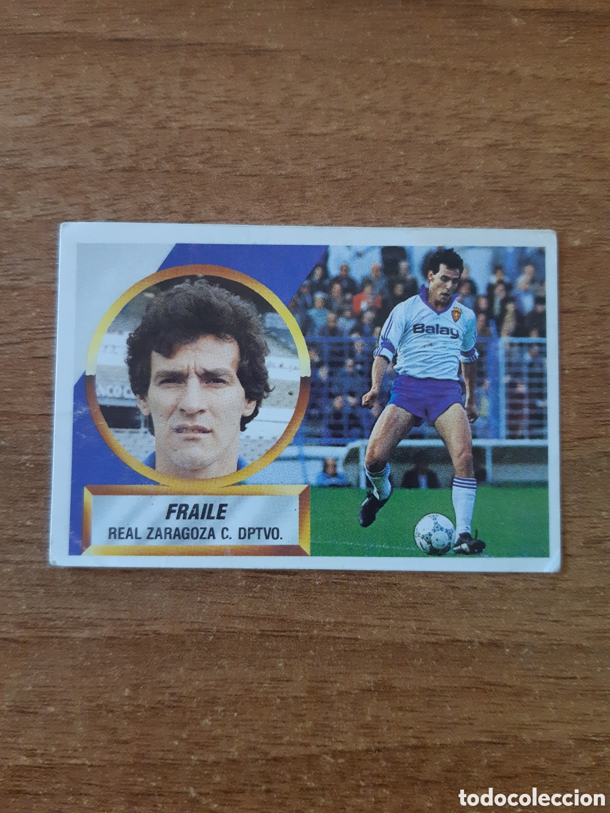 Cromos de Futebol: N&deg;3# Fraile (Zaragoza) Liga 88-89 ESTE. Nunca pegado, NUEVO