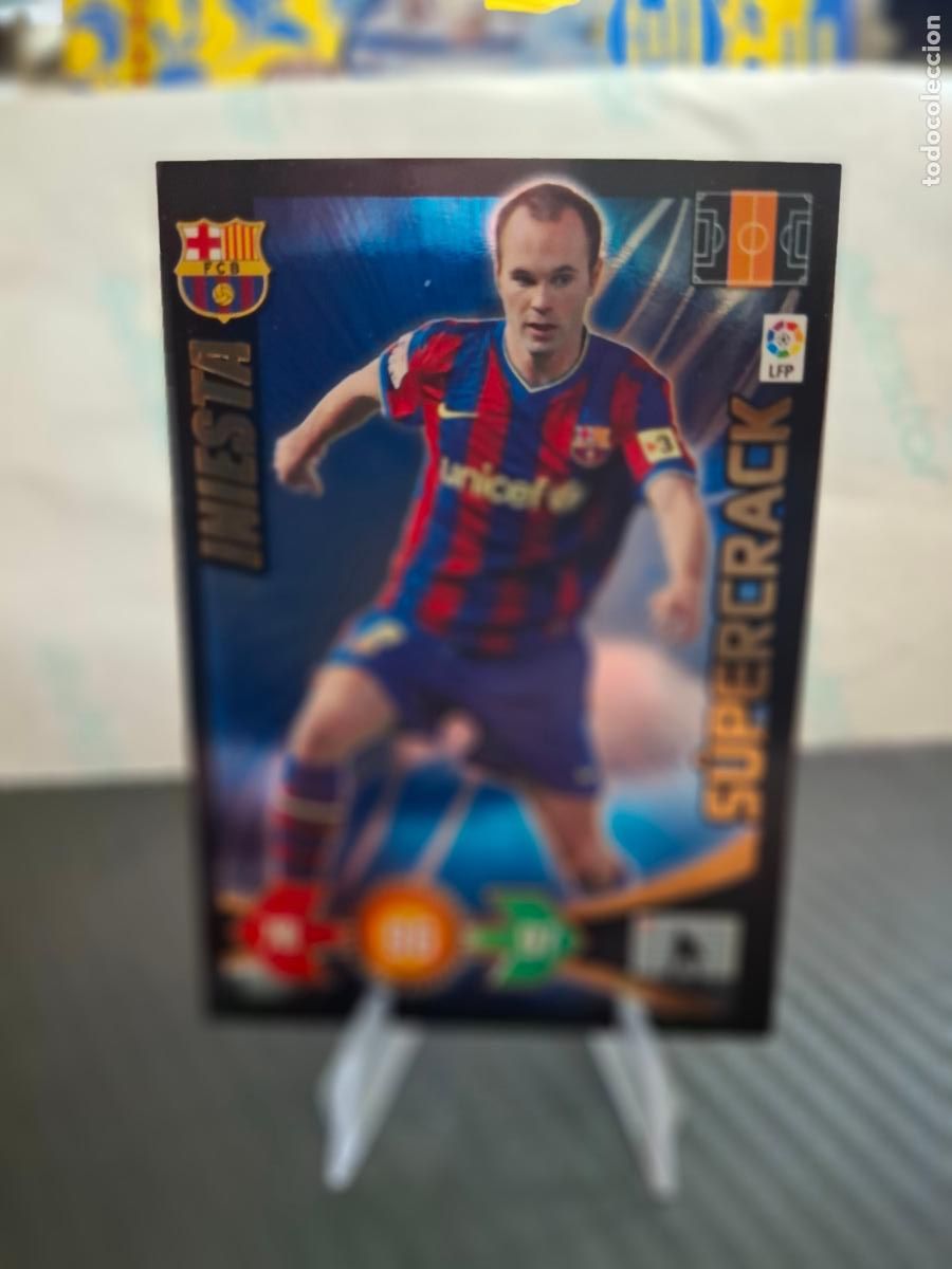 Cromos de F&uacute;tbol: INIESTA F C BARCELONA SUPERCRACK Adrenalyn 2009 2010 Liga 09 10