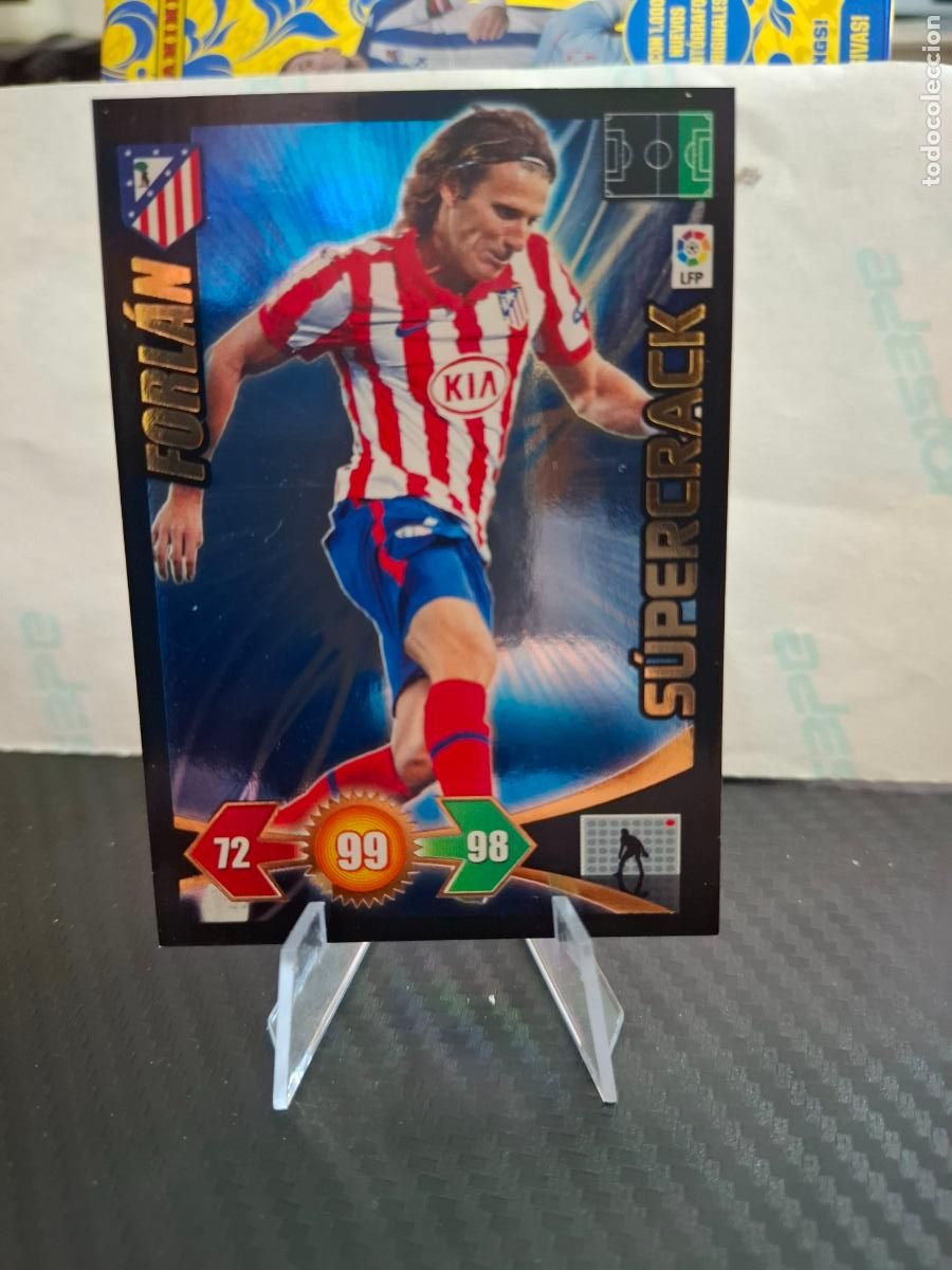 Cromos de F&uacute;tbol: FORLAN ATLETI ATLEICO DE MADRID SUPERCRACK Adrenalyn 2009 2010 Liga 09 10