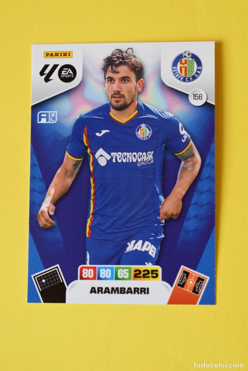 Cromos de F&uacute;tbol: Cromo Adrenalyn XL. 2025 2026. 25 26. Arambarri. Getafe. N &ordm; 156. C&oacute;digo sin activar. Panini