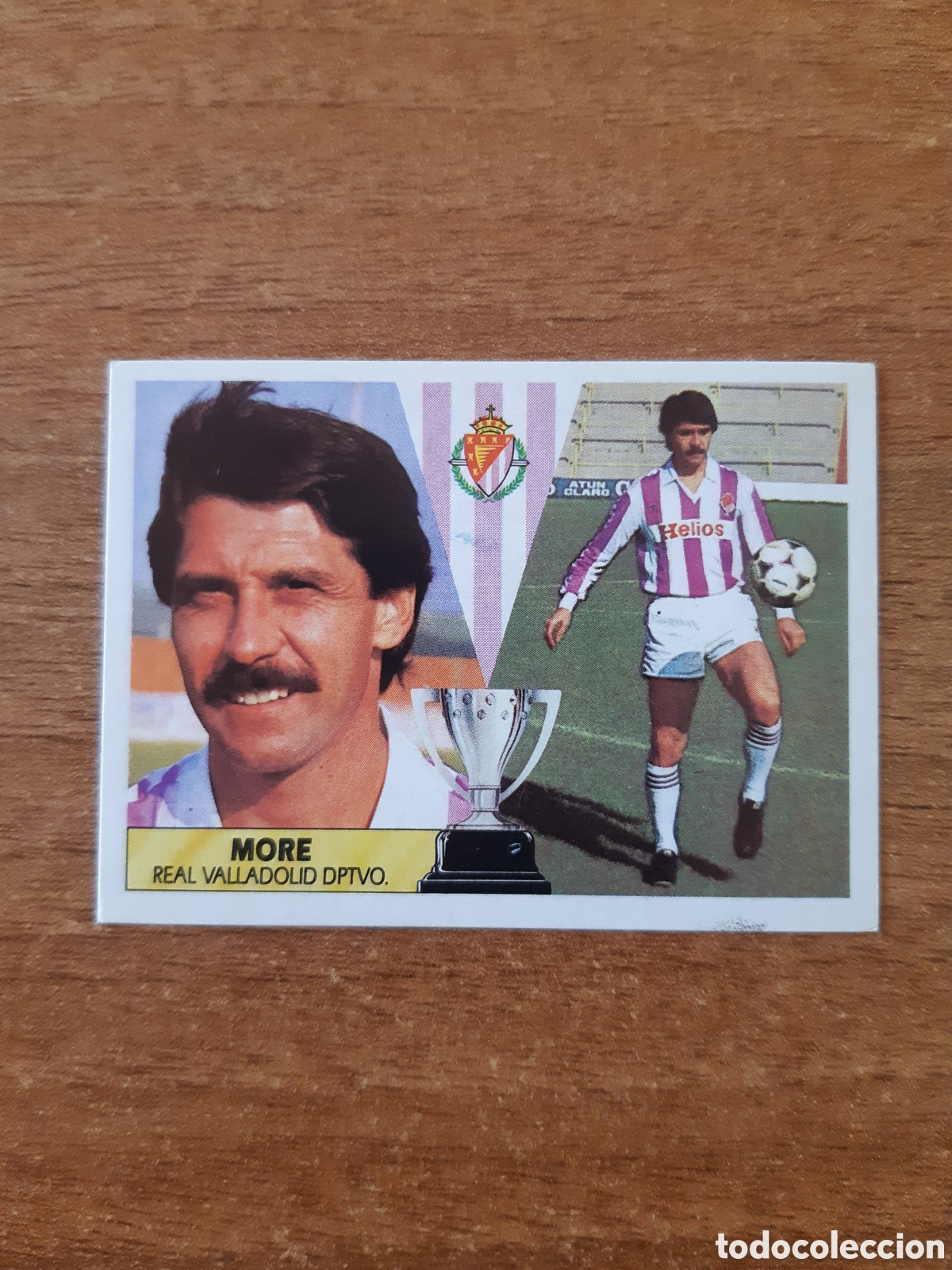 Cromos de F&uacute;tbol: Mor&eacute; (Valladolid) liga 87-88 ESTE. Nunca pegado, sin pegar